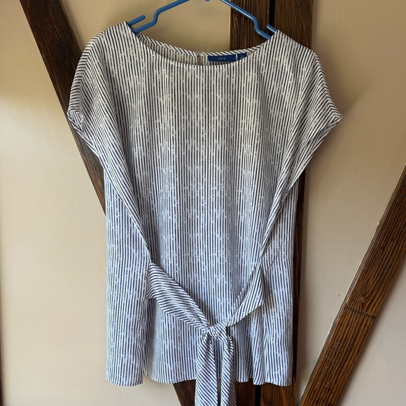 Apt. 9 Tops - Striped Black and White Women's Top